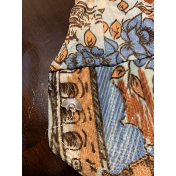 Vintage Montgomery Wards 70'S Old Town Pointed Collar Shirt Size L - Picture 9 of 9